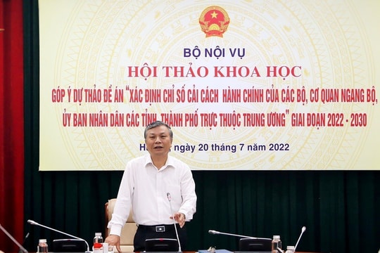 Xác định 7 lĩnh vực cấp bộ và 8 lĩnh vực cấp tỉnh trong cải cách hành chính