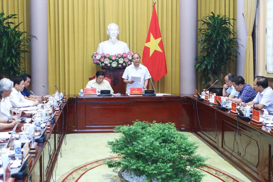 Chủ tịch nước làm việc với Thường trực Ban chỉ đạo Đề án Xây dựng Nhà nước Pháp quyền XHCN