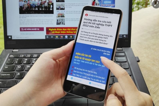 Cách tra cứu điểm thi tốt nghiệp THPT 2022 qua Zalo