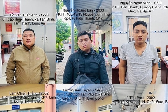 TP HCM: Triệt phá băng nhóm tự xưng “hiệp sỹ đường phố” để cưỡng đoạt tài sản