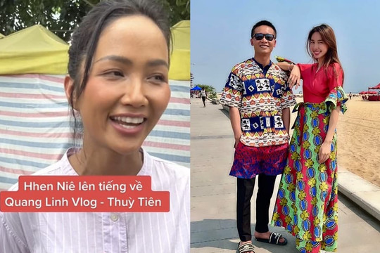 H’Hen Niê cũng gia nhập hội 'đẩy thuyền' Hoa hậu Thùy Tiên và Quang Linh Vlog?