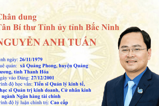 Chân dung tân Bí thư Tỉnh ủy Bắc Ninh Nguyễn Anh Tuấn