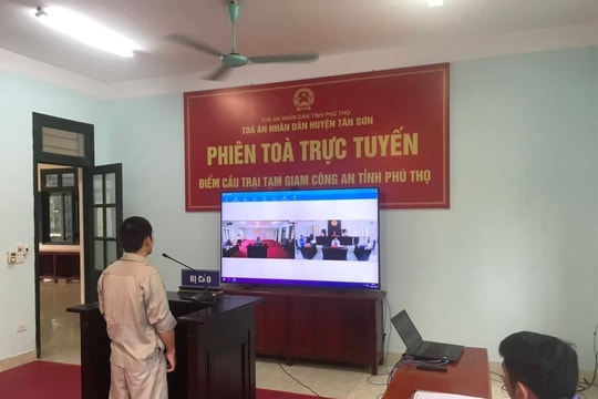 TAND huyện Tân Sơn xét xử trực tuyến 3 vụ án mua bán trái phép chất ma tuý
