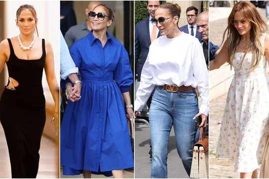 Tủ đồ hàng hiệu của Jennifer Lopez gây ấn tượng tại Paris, fan nhìn con số không khỏi choáng váng