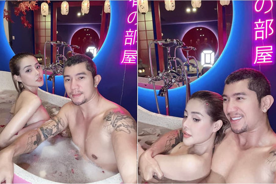 Lương Bằng Quang lại đăng ảnh phản cảm cùng Ngân 98 trong bồn tắm kèm chia sẻ gây tranh cãi