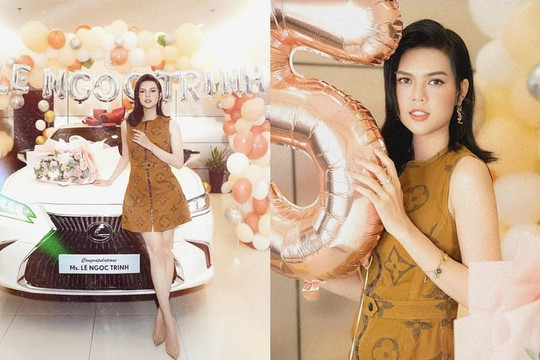 Sau gần 1 năm dính lùm xùm tình ái, Lê Ngọc Trinh thăng hạng nhan sắc, còn tậu xế hộp khủng ở tuổi 25
