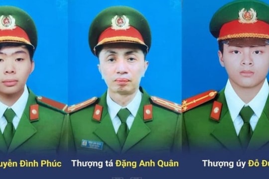 Hà Nội truy tặng Bằng khen cho 3 cán bộ chiến sĩ Cảnh sát PCCC hy sinh