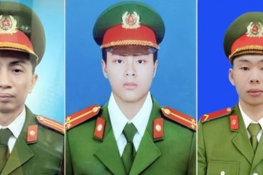 Truy tặng Huy hiệu "Tuổi trẻ dũng cảm" cho 2 cán bộ, chiến sĩ hy sinh khi chữa cháy ở Hà Nội