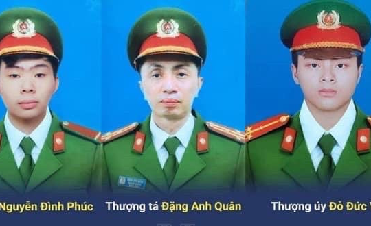 Truy tặng Huân chương Chiến công hạng Nhất cho ba chiến sỹ hy sinh trong khi làm nhiệm vụ phòng cháy chữa cháy