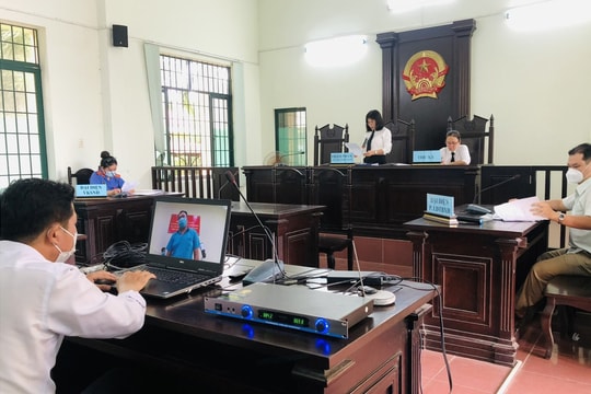 TAND huyện Nhà Bè, TP. HCM tổ chức 06 phiên họp trực tuyến đầu tiên áp dụng biện pháp đưa người vào cơ sở cai nghiện bắt buộc