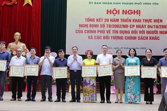 TP. Vĩnh Yên: 20 năm thực hiện chính sách tín dụng ưu đãi đối với người nghèo và các đối tượng chính sách
