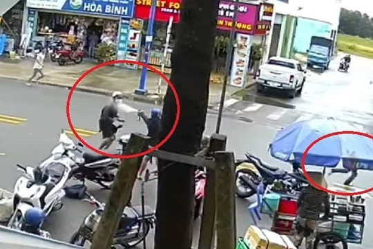Đang trộm xe máy bị phát hiện, 'xế tặc' xịt hơi cay điên cuồng chống trả