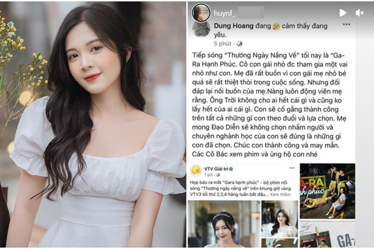 Diễn viên trẻ Ngọc Huyền được mẹ động viên khi đóng phim tiếp sóng 'Thương ngày nắng về'