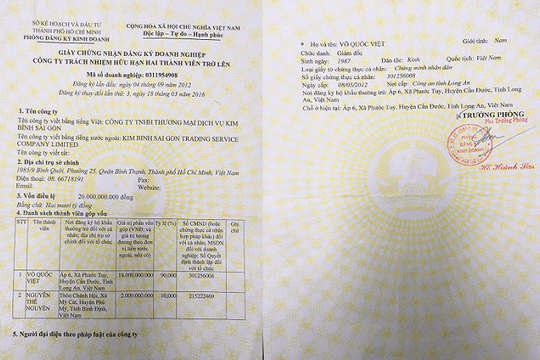 TPHCM: “Dở khóc, dở cười” vì đứng tên làm đại diện pháp luật công ty giúp “sếp”