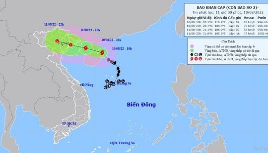 Hải Phòng: Chỉ đạo khẩn trương chủ động ứng phó với bão số 2
