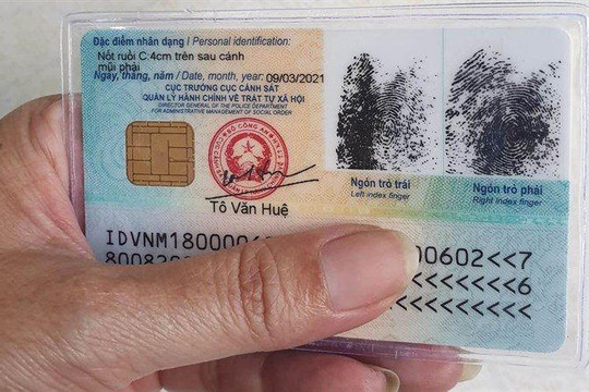 Cấp thẻ căn cước công dân gắn chip cho toàn dân trước ngày 30/9