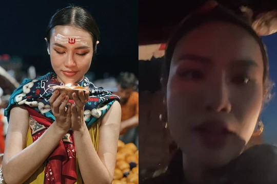 Á hậu Thủy Tiên gặp sự cố tại Ấn Độ khiến cô vừa sợ vừa lo