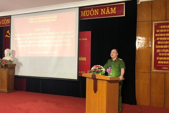 Công an quận Hoàng Mai: Tập huấn nghiệp vụ PCCC&CNCH cho người đứng đầu, lực lượng PCCC cơ sở 