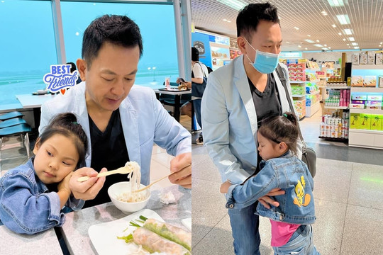 Thanh Thảo kể về phản ứng đầy xúc động của con gái khi phải tạm chia tay bố, tiết lộ cô bé mau nước mắt hơn mẹ