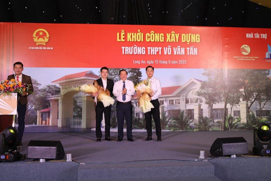 Công ty  HDTC tài trợ kinh phí xây dựng trường THPT Võ Văn Tần