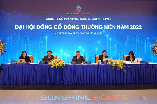 ĐHĐCĐ Sunshine Homes - Mục tiêu tăng trưởng ấn tượng trong chiến lược phát triển bền vững 