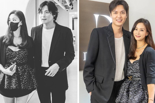 Tài tử Jang Dong Gun lần đầu dự sự kiện cùng vợ sau scandal săn gái, đọ sắc cùng mỹ nam hàng đầu xứ Hàn Lee Min Ho