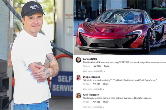 Cậu cả nhà Becks 'lượn lờ' trên siêu xe hơn 28 tỷ sau khi bị mỉa mai vì phát ngôn 'kiếm sống bằng nghề đầu bếp'
