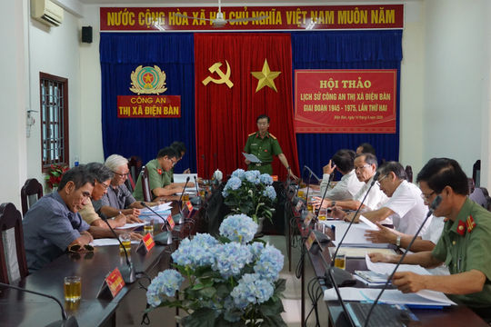 Ra mắt sách “Lịch sử Công an nhân dân huyện Điện Bàn”
