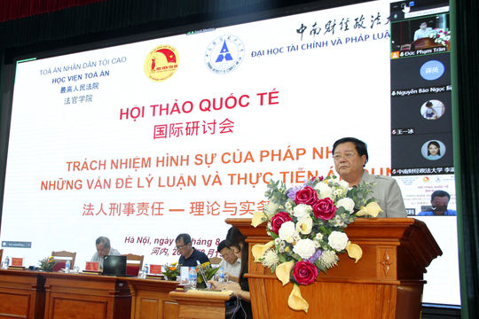 Hội thảo trách nhiệm hình sự của pháp nhân-Những vấn đề lý luận và thực tiễn áp dụng