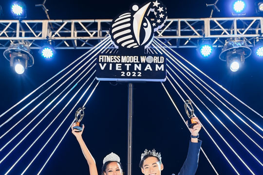 Kim Minh Sơn – Diễm My đăng quang Quán quân Fitness Model World Vietnam 2022