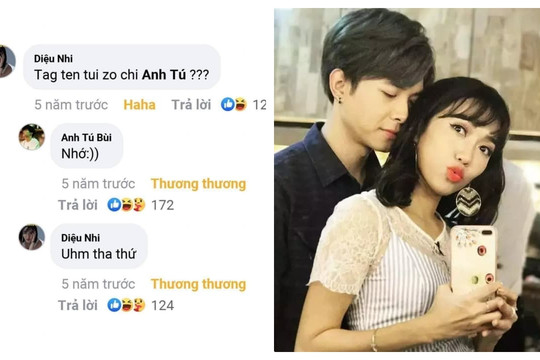 Diệu Nhi và Anh Tú bị khui lại những màn tương tác 'ngọt lụi tim fan' trên mạng xã hội