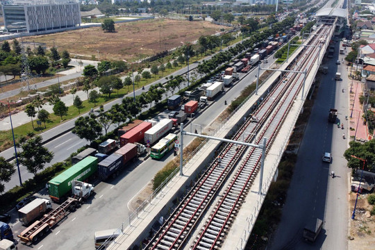Chuẩn bị chạy thử tàu tuyến Metro số 1 Bến Thành - Suối Tiên vào tháng 9