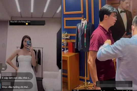 Hậu tin đồn sắp cưới, Đỗ Mỹ Linh đưa bố đi may vest, gia đình đàng trai có người mắc Covid-19