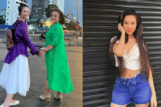 Hiền Thục bị mẹ 'nhắc nhở' khi liên tục mặc đồ hở, trẻ trung ngược tuổi và cái kết khiến fan 'phì cười'