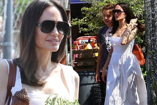 Cậu út Knox tiếp tục lộ diện bên Angelina Jolie, 14 tuổi đã cao ngang ngửa mẹ ra dáng quý ông trưởng thành