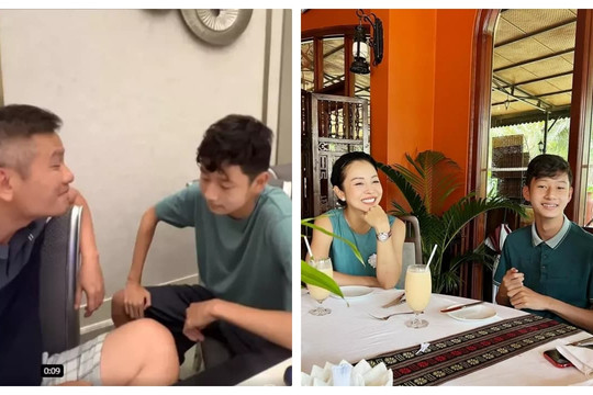 Hoa hậu Jennifer Phạm hiếm hoi đăng ảnh tương tác của chồng và con riêng, nhìn là hiểu ngay mối quan hệ thế nào