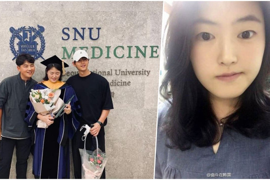 Song Joong Ki tới chúc mừng em gái lấy bằng Tiến sĩ ngành Y khoa Đại học Quốc gia Seoul