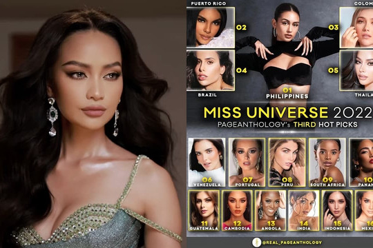Ngọc Châu 'bay màu' trong bảng xếp hạng dự đoán Miss Universe 2022 của chuyên trang Pageanthology, fans sắc đẹp bức xúc