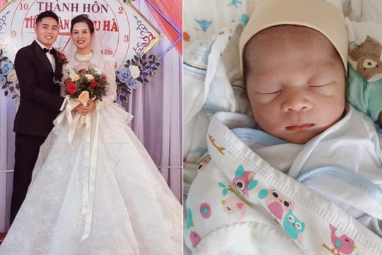 'Chú Ngạn pha ke' của 'Sao nhập ngũ' và chị Ong Hà chào đón con đầu lòng