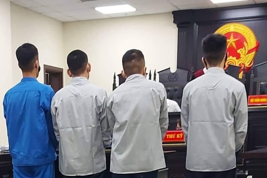 Bốn thanh niên ở Quảng Ninh lĩnh án tù vì rủ nhau lên Hà Nội đánh người để đòi nợ