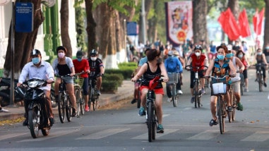 Hà Nội sẽ thí điểm làn đường dành cho xe đạp
