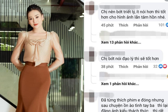 Đăng đàn đạo lý, Phương Oanh liên tục được netizen khuyên nên im lặng nhưng vẫn một mực tuyên bố 'thích nói nhiều như vậy'