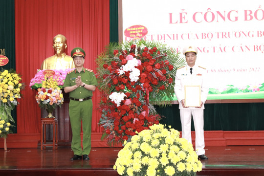 Phó Cục trưởng Cục Cảnh sát nhận quyết định làm Giám dốc Công an tỉnh Hà Nam