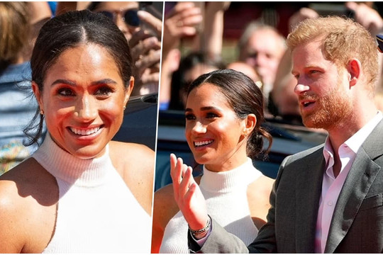 Meghan tay trong tay cùng Hoàng tử Harry ở Đức sau khi bị chỉ trích vì bài phát biểu bình đẳng giới