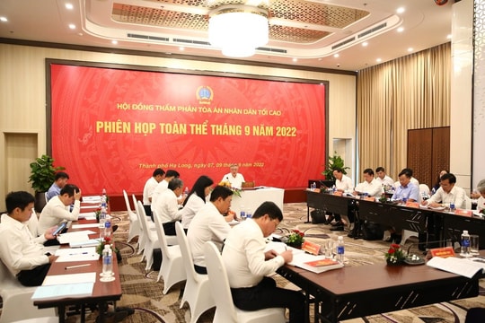 Hội đồng Thẩm phán TANDTC cho ý kiến đối với Hồ sơ đề nghị xây dựng Luật Tư pháp người chưa thành niên
