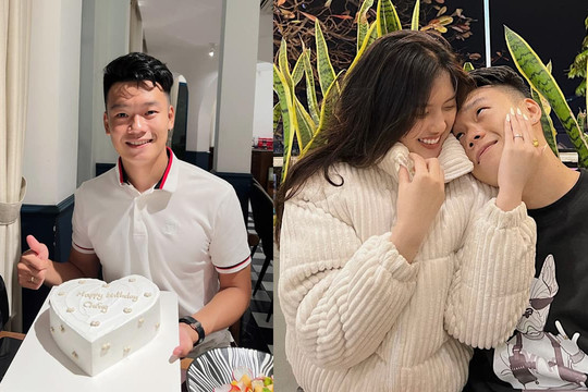 Trung vệ Thành Chung đón sinh nhật, để lộ tin vui bà xã đang mang bầu con đầu lòng