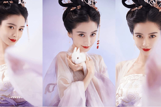 Angelababy xinh đẹp, 'thoát tục' như tiên tử trong tạo hình Hằng Nga hậu gây tranh cãi khi được đề cử giải Thị hậu Kim Ưng