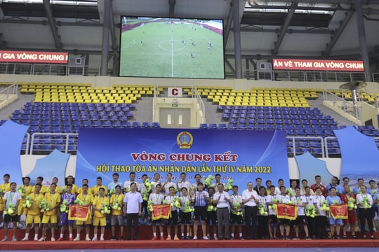 Hội thao TAND lần thứ IV năm 2022: Trao 64 huy chương với nhiều thành tích mới