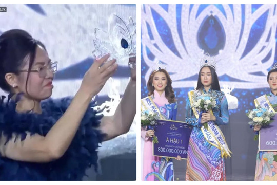 Ban tổ chức và 2 Á hậu bị soi biểu cảm thiếu tôn trọng Tân Hoa hậu ngay trên sân khấu Miss Peace Vietnam 2022
