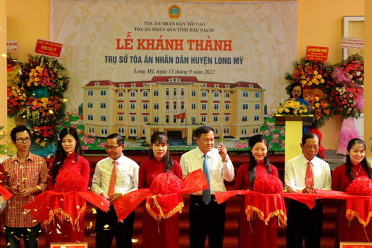 Hậu Giang: Khánh thành trụ sở TAND huyện Long Mỹ
